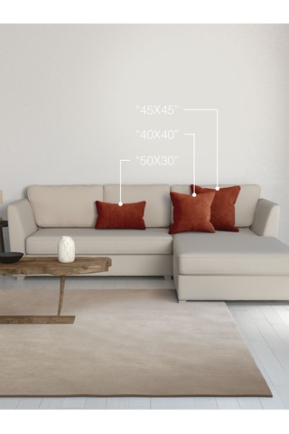 Br Perle Home Daily Series Tarçın Rengi Kırlent Yastık Kılıfı Tarçın