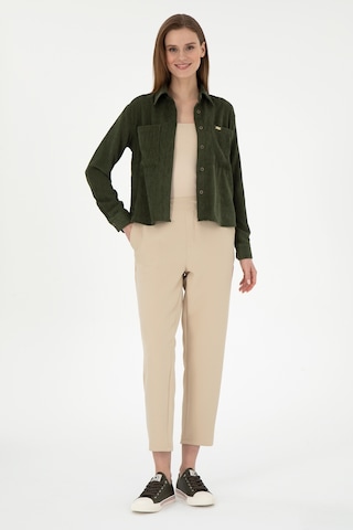 U.S. Polo Assn. Kadın Kum Harem Fit Kanvas Pantolon 50290902-VR085