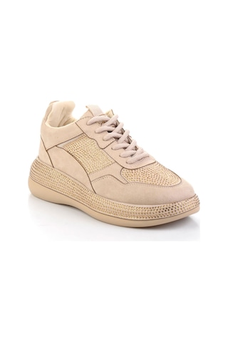 Bambi Bej Kadın Sneaker K01228090987 Bej