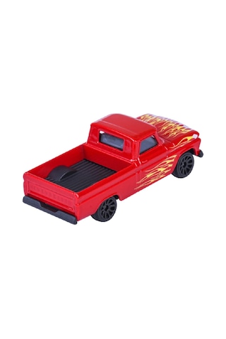 Majorette Sokak Yarış Arabaları Chevrolet C10 Kırmızı Çok Renkli