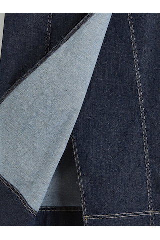 Lcw Vision İndigo Beli Kemerli A Kesim Jean Etek