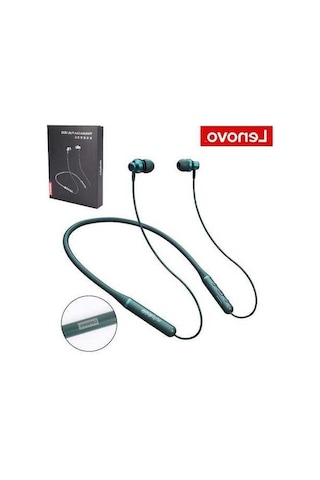 Novahub Lenovo Xe05 Kablosuz Bluetooth Kulaklık - Spor Su Geçirmez Yeşil Model, Gürültü Önleyici, 10m İletim Mesafesi