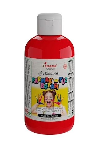 Kırmızı Parmak Boyası 250gr Diğer