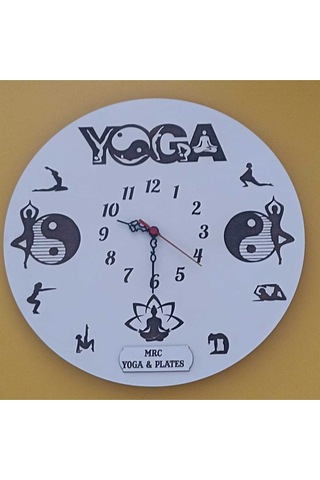 İş Yeri İçin Kişiye Özel İsim Yazılı Yoga & Plates Siyah