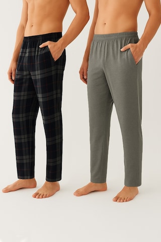 Koza İç Giyim Erkek Pamuklu 2'li Tek Alt Pijama Ke10001 Siyah