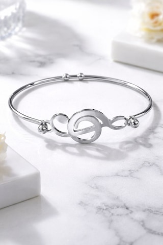 316l Paslanmaz Çelik Sol Anahtarı Figürlü Unisex Bileklik Seti Gold & Gümüş Renk 2 Li Minimal Bilezik Kadın & Erkek Uyumlu Antrasit