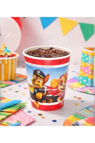 Kidspartim Paw Patrol Chase Temalı Karton Bardak - Doğum Günü Parti Malzemeleri 50 Adet Diğer