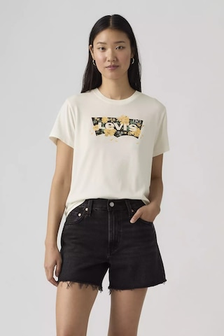 Levi's Kadın Premium Grafik Baskılı Favori Kısa Kollu Bej Tişört - 005gv-0019