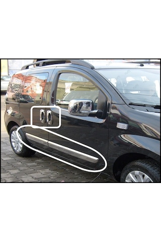 Fiat Fiorino 2'Li Krom Set Yan Kapı Çıtası Ve Kapı Kolu Kromu N11.2182