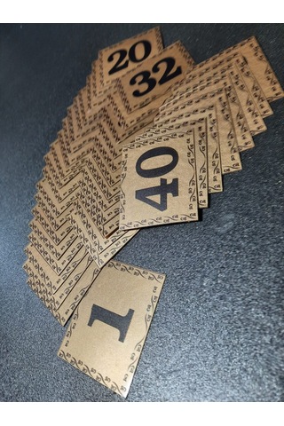 Kapı Numarası 5.5x6.5 Cm Kendinden Yapışkanlı No:1 Den 40’A