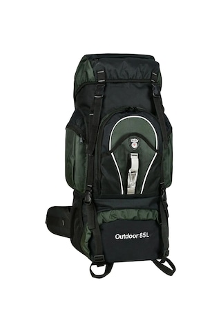 Cakard Unisex Dağcı Sırt Gezi Seyahat Kamp Çantası 85+10 Lt Haki