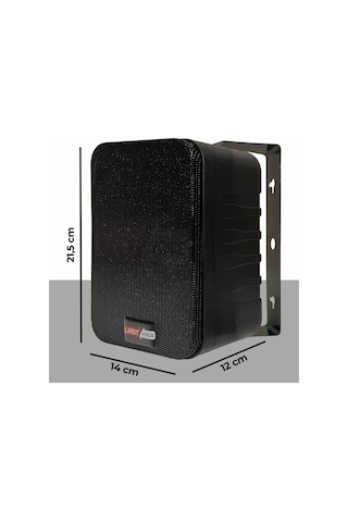 Lastvoice Black Large Paket-4 Hoparlör ve Anfi Anons Ses Sistemi