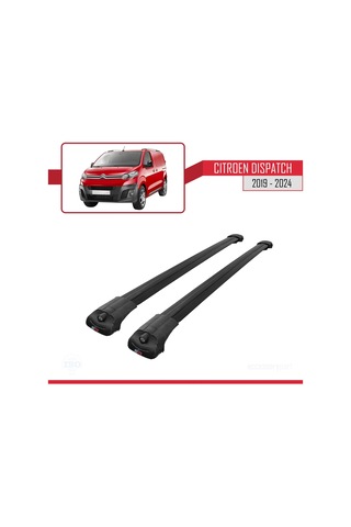 Citroen Dispatch 2019 Ve Sonrası İle Uyumlu Ace-1 Ara Atkı Tavan Barı Siyah
