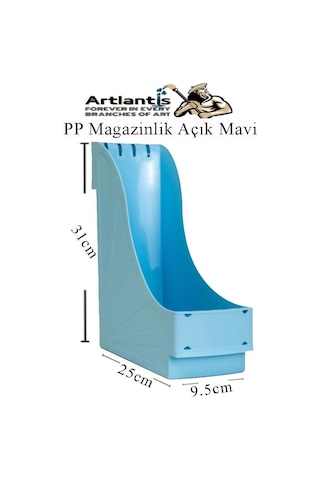 Plastik Magazinlik Açık Mavi 2 Adet Plastik Kutu Klasörü Magazinlik A4 Dosya Ve Masa Düzenleyici Sınıf Ev Ofis