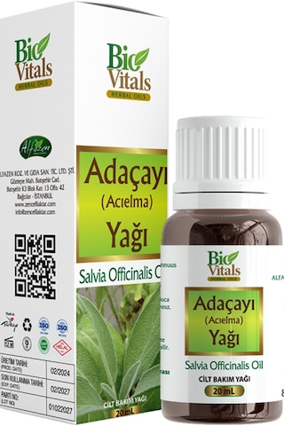 Bio Vitals Adaçayı Yağı 20 Ml Bio Vitals Adaçayı Yağı 20 Ml
