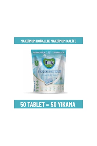 Bulaşık Makinesi Deterjanı - 50 Tablet 50 Yıkama Doğal Vegan Yerli Üretim