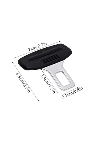 Emniyet Kemeri Kilit En Kısa Ayak Demir Bağlama Klipsi Toplam 11 Cm