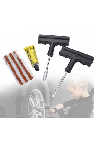 Motosiklet Ve Otomobil Lastik Tamir Kiti 6 Parça Set