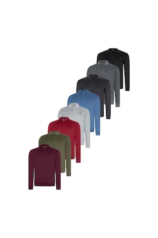 Sekizli Set V4007 Dewberry Erkek Sweatshırt-siyah-lacivert-antrasit-gri-bordo-indigo-haki-mor Siyah-lacivert-antrasit-gri-bordo-indigo-haki-mor