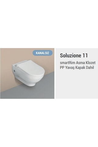 İsvea Kanalsız Asma Klozet + Gömme Rezervuar Seti 5 Parça Set