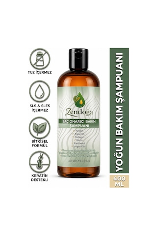 Zendoğa Yoğun Keratin & Kolajen Kompleks Onarıcı Şampuan 400 ML