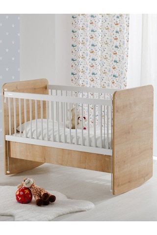 Bw1076 - Pratik Anne Yanı Sallanır Beşik Ahşap 60x120 Ahşap