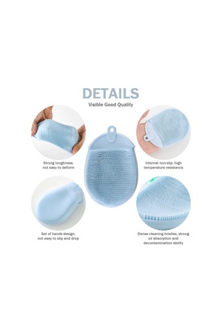 Monyee Tpe Eldiven Fırça: Mutfak Temizliği, Yemek Takımı, Meyve Sebze, Evcil Hayvan Bakımı - Turuncu