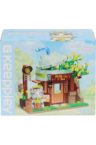 Kp-28021 Keeppley Milk Tea Shop Blok Seti -vagon Life