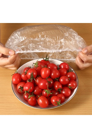 100pcs Plastik Sargı Kasesi, Buzdolabı İçin Evrensel Mutfak Şal Cennet Kapaklarını Kapsar. Çok Renkli