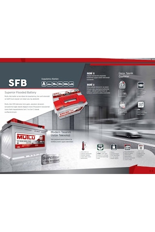 Mutlu Akü 12V 72 Ah Sfb 640A (En) 700 Sae (Üretim Yılı 2023) / 486715888