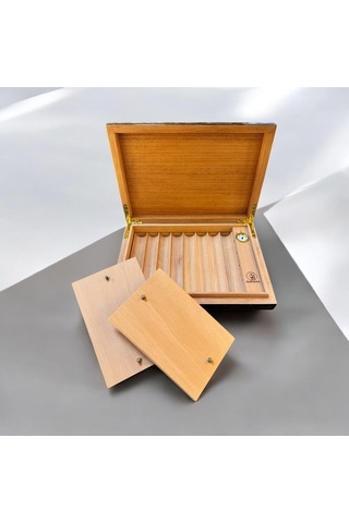Guevara Ceviz Kaplama Puro Kutusu Humidor 8's