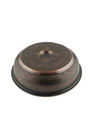 İsaoğlu Yapı Eskitme Bakır Hamam Tası Ağır Pirinç Kurna Hamam Tas Bronz Bakır
