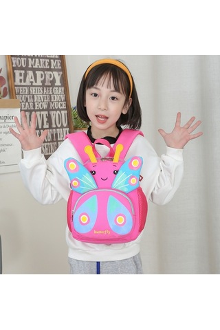 Anaokulu Kayıpya Karşı Sırt Çantası-kırmızı