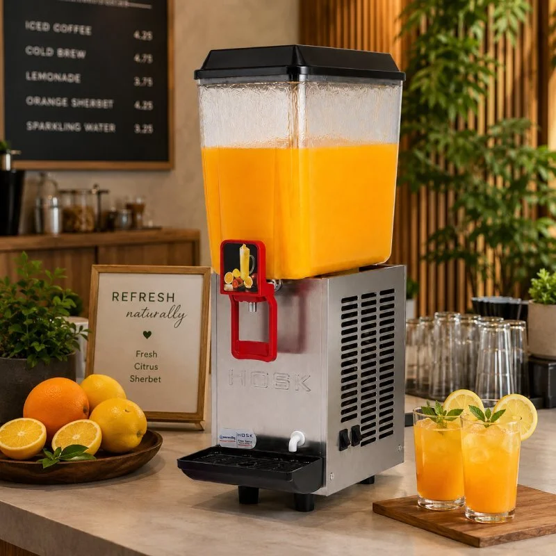 Hosk Limonata, Şerbet Makinesi, Soğuk İçeçek Dispanseri, 20l, Fıskiyeli Model Çok Renkli