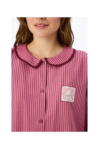 Penti Gül Kurusu Rosy Uzun Kollu Gömlek Pantolon Pijama Takımı Pk34