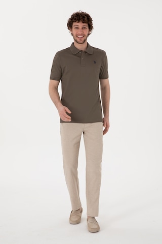 U.S. Polo Assn. Erkek Taş Slim Fit Kanvas Pantolon 50309113-VR049