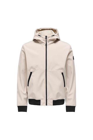 Only & Sons Erkek Mont Gümüş 22029276 Onsbowıe Softshell Bomber Otw Noos 25kw21000039 W210212 Gümüş