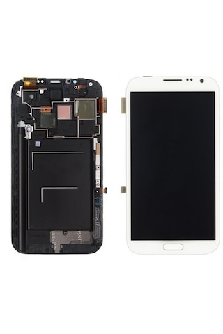 Teknonet Samsung Galaxy N7100 Note 2 Uyumlu Lcd+dokunmatik+çıtalı - Beyaz