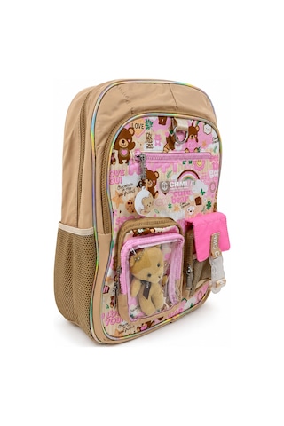 Chımola Toy New World Kahverengi Sırt Çantası 17" Çok Renkli