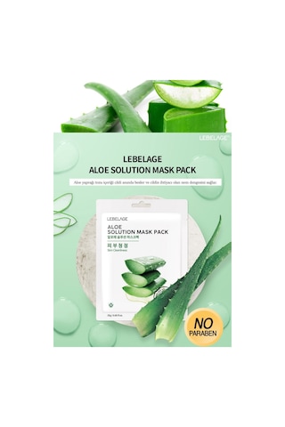 Lebelage Aloe Veralı Yatıştırıcı Ve Nemlendirici Yaprak Maske