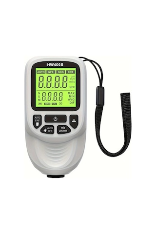 Honeybeeshop Beyaz Hw400s Dijital Kaplama Kalınlık Ölçer Çift Fe Nfe Probeler 0 2000µm Led Ekran Abs