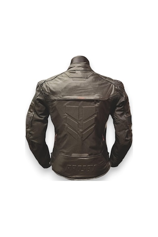 Prosev Falcon Kadın 4 Mevsim Deri Motosiklet Montu Kahverengi