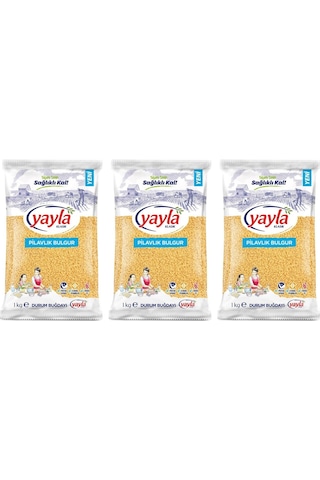 Yayla Pilavlık Bulgur 3 x 1 KG