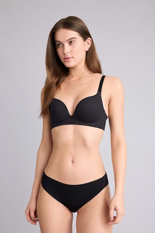 Defacto Micro Kaplı Pedli Balensiz Tişört Bra G9517ax26smbk81 Siyah-bk81