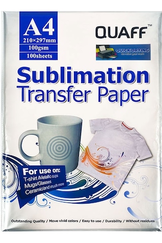 Singree 100 Adet A4 Sublimasyon Kağıdı - Hızlı Kuruyan, Yastık/bardak/tabaq/mouse Pad/ahşap Üzeri Transfer İçin