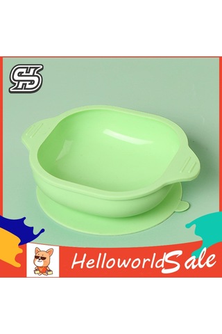 Helloworld Bebek Mama Kasesi Anti-damla Bebek Silikon Vantuzlu Kase