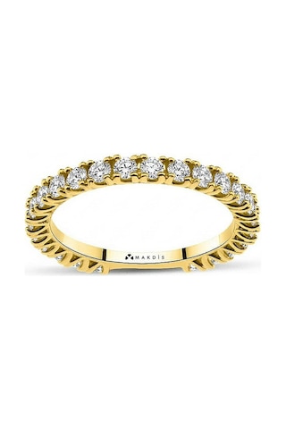 1.10 Karat Tamtur Pırlanta Yüzük Beyaz Altın