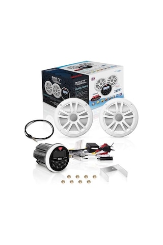 Boss Audio Systems Mckgb350W.6 Usb Aux Girişli Bluetoothlu Hoparlörlü Marin Teyp Seti