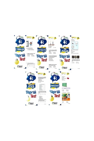 4. Sınıf Tüm Dersler Yaprak Test Seti + Doğada Matematik
