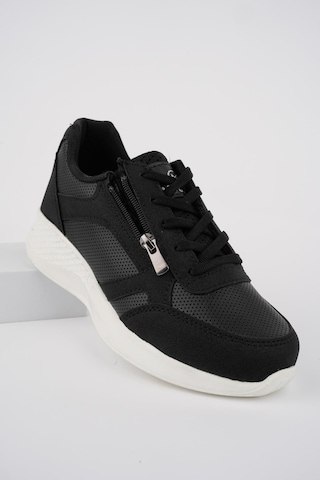 Muggo Asia Garantili Kadın Ortopedik Günlük Bağcıklı Yandan Fermuarlı Rahat Sneaker Spor Ayakkabı 001